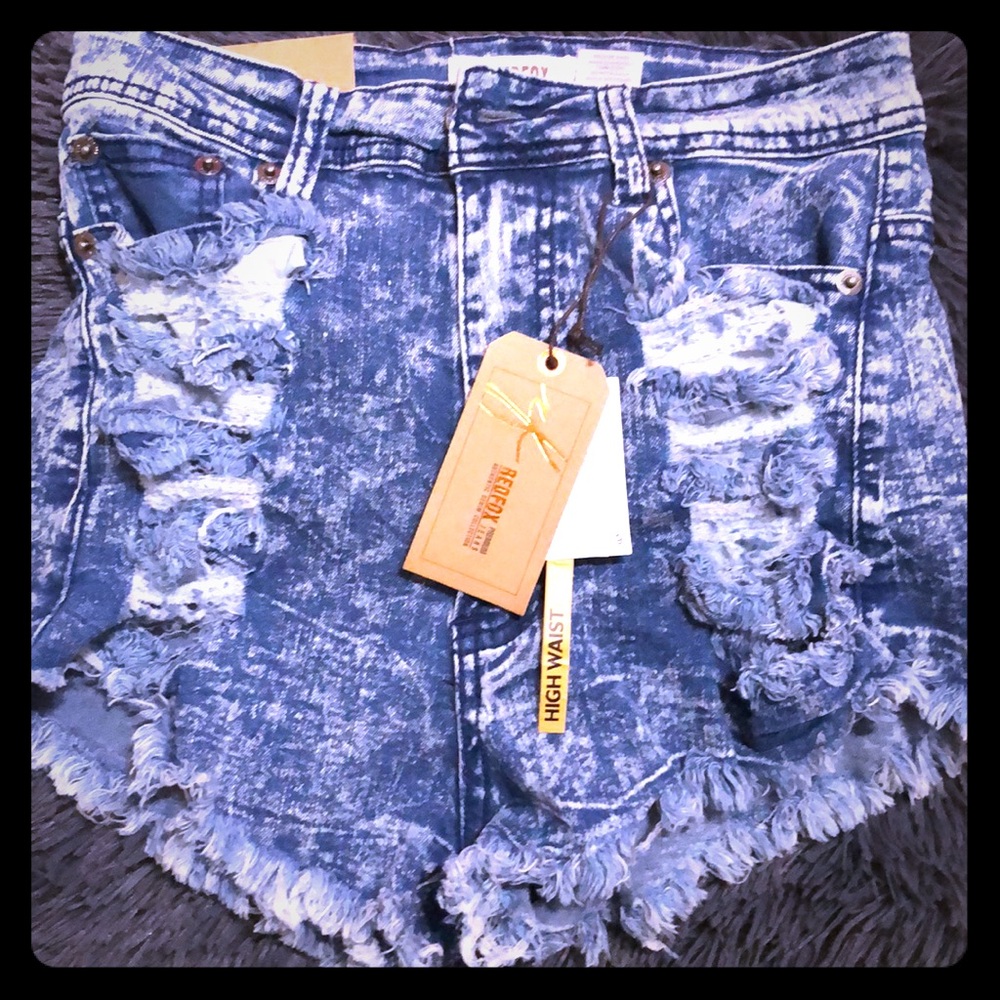 High Waist Denim Shorts